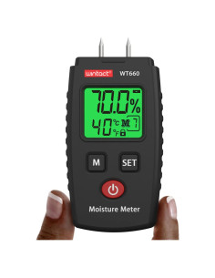 Medidor de Humedad Digital Wintact WT660 para Madera y Construcción