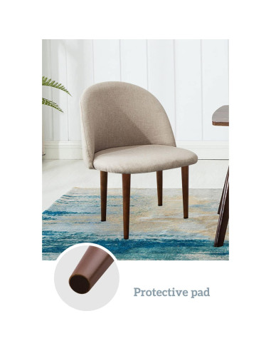 Patas de Muebles GOSCHE 30.48 cm Madera Nogal Juego de 4