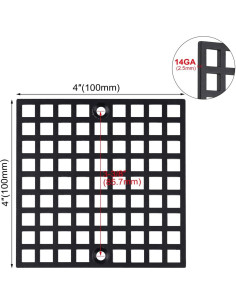 Cubierta de desagüe de ducha Baudelun 10.16 cm acero inoxidable 2