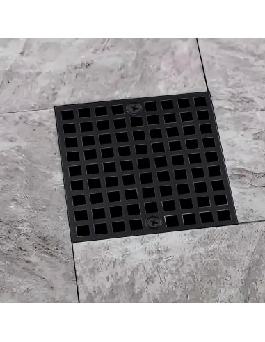 Cubierta de desagüe de ducha Baudelun 10.16 cm acero inoxidable