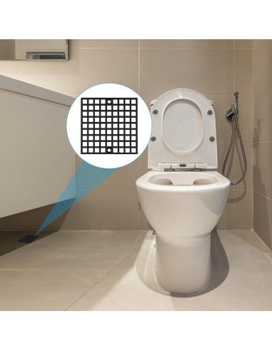 Cubierta de desagüe de ducha Baudelun 10.16 cm acero inoxidable