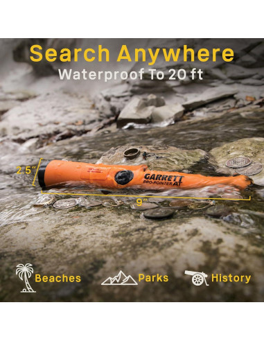 Detector de Metales Garrett A.T. Gold a Prueba de Agua 3.1 kg