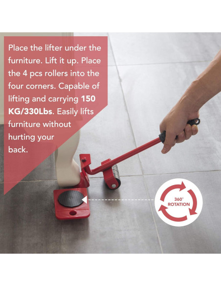 Elevador de Muebles Primo Supply - Herramienta de Deslizamiento 150 KG