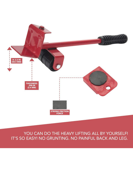 Elevador de Muebles Primo Supply - Herramienta de Deslizamiento 150 KG