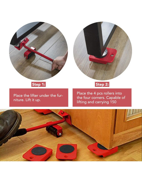 Elevador de Muebles Primo Supply - Herramienta de Deslizamiento 150 KG