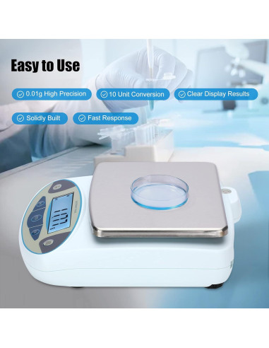 Balanza de Laboratorio Digital Srora 5000g x 0.01g Alta Precisión