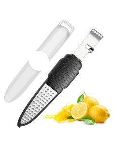 Rallador de Cítricos 4 en 1 Pisol - Acero Inoxidable, Apto Lavavajillas