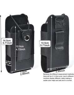 Funda de Radio Walkie Talkie HYS HYSPU02BELT de Cuero Sintético 2