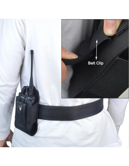 Funda de Radio Walkie Talkie HYS HYSPU02BELT de Cuero Sintético