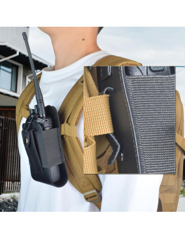 Funda de Radio Walkie Talkie HYS HYSPU02BELT de Cuero Sintético