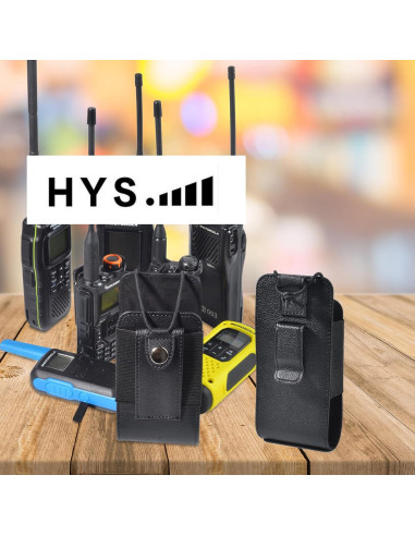 Funda de Radio Walkie Talkie HYS HYSPU02BELT de Cuero Sintético