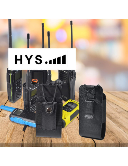 Funda de Radio Walkie Talkie HYS HYSPU02BELT de Cuero Sintético