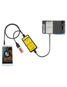 Adaptador AUX y USB para audio de coche Yomikoo QX003