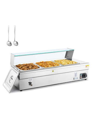 Calentador de Comida Eléctrico WILPREP 3 Bandejas 32.5x26.4cm