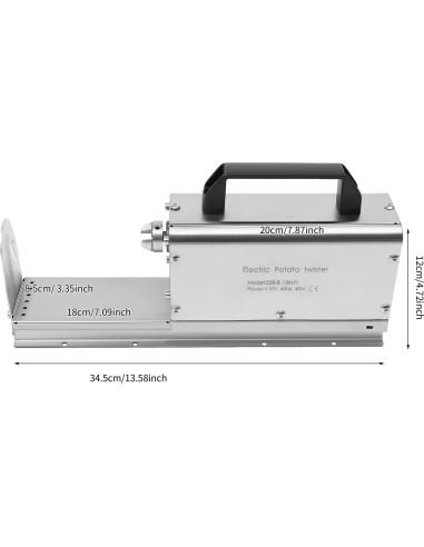 Cortador de Papas Fritas Eléctrico Treliamd 3 en 1 Acero Inoxidable