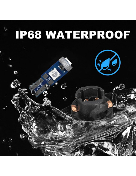 Augeny 20PCS Bombillas LED T5 para Tablero de Coche Azul