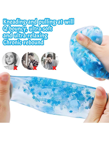 2 Piezas Pelotas Antiestrés Cubo Rytopt 4.8 cm Azul