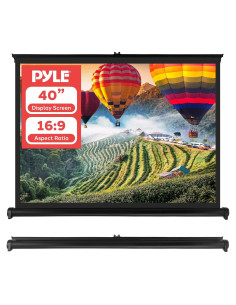 Pantalla de Proyector Portátil Pyle PRJTP46 40" Blanca
