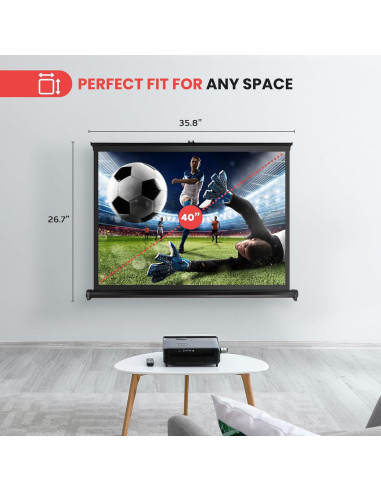 Pantalla de Proyector Portátil Pyle PRJTP46 40" Blanca