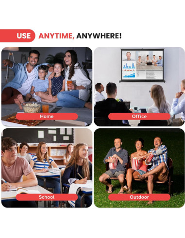 Pantalla de Proyector Portátil Pyle PRJTP46 40" Blanca