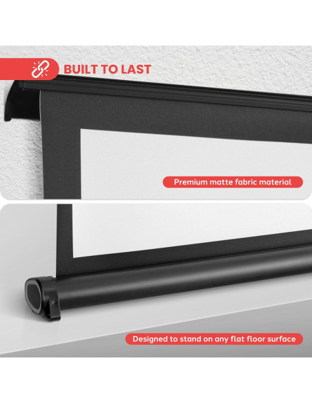 Pantalla de Proyector Portátil Pyle PRJTP46 40" Blanca