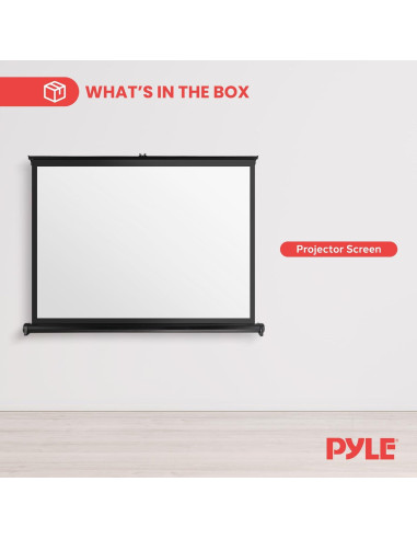 Pantalla de Proyector Portátil Pyle PRJTP46 40" Blanca