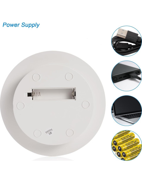 Soporte de Exhibición Rotatorio 20cm Blanco - Carga 8kg