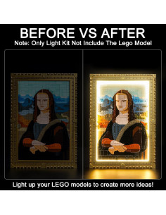 Kit de Luz LED Mejorado para Lego Mona Lisa - 15.6x10.1cm 2