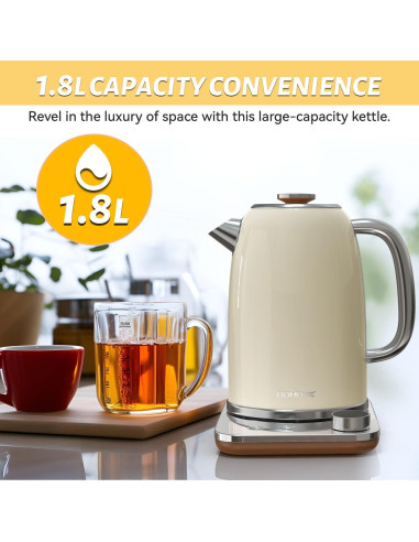 Hervidor Eléctrico BOHOME BGKT18-S10 1.8L Acero Inoxidable 1200W