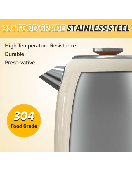 Hervidor Eléctrico BOHOME BGKT18-S10 1.8L Acero Inoxidable 1200W