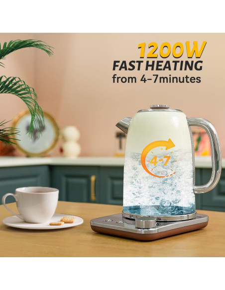 Hervidor Eléctrico BOHOME BGKT18-S10 1.8L Acero Inoxidable 1200W