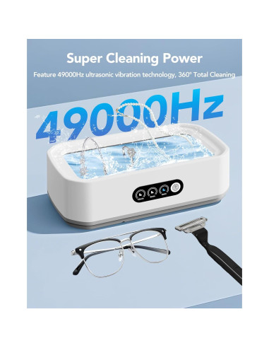 Limpiador Ultrasónico Inteligente Walpreson 650ml Acero Inoxidable