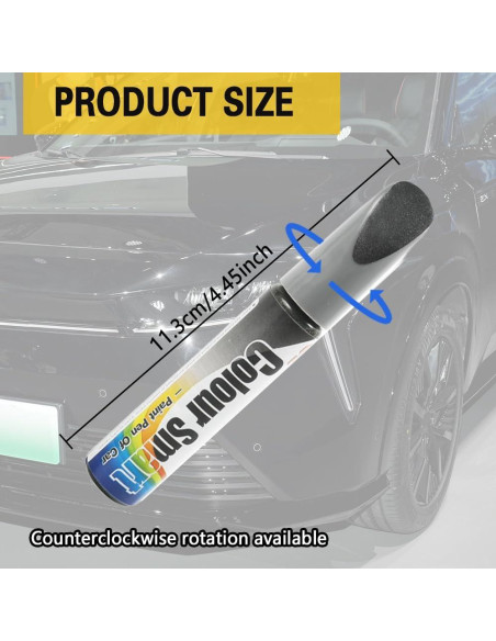 Bolígrafo de Pintura de Retoque Kutyun 12ml Gris para Coches