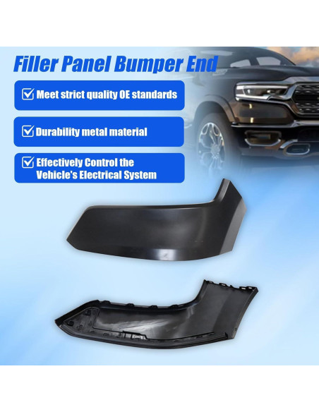 Kit de Paneles de Parachoques Frontal GXARTS para Dodge Ram 1500 2019-2024