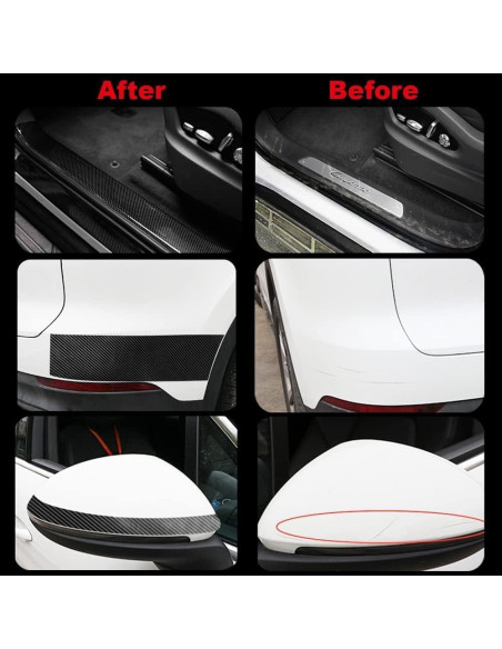 Protector de Bordes de Puertas Leasinder Vinilo 10.06m Negro