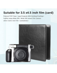Álbum de Fotos Polaroid Ruibytree 192 Bolsillos Negro 2