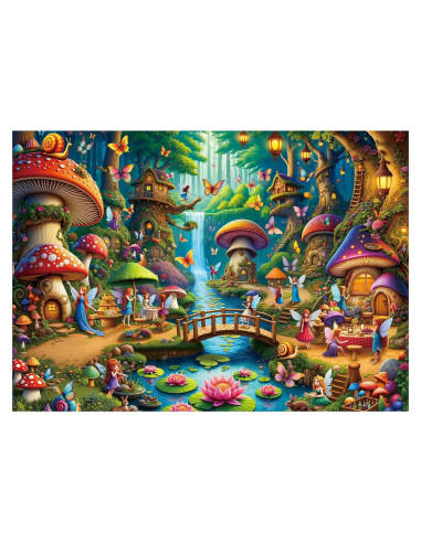 Rompecabezas Rocorose 1000 Piezas Casa de Hongo 70x50cm