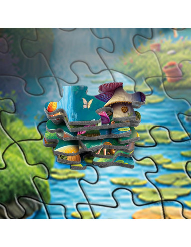 Rompecabezas Rocorose 1000 Piezas Casa de Hongo 70x50cm