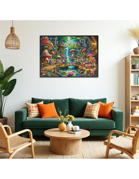 Rompecabezas Rocorose 1000 Piezas Casa de Hongo 70x50cm