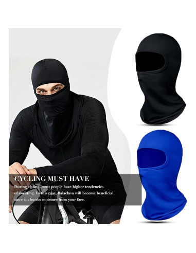 12 Piezas Máscaras Balaclava UV Refrigerantes para Verano