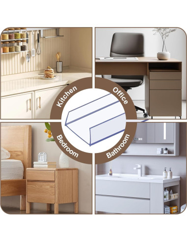 20 Piezas Protector de Borde de Gabinete CHolic 45.72cm 19.05mm