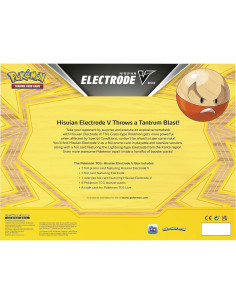 Caja Hisuian Electrode V Pokémon TCG con 4 Paquetes 2