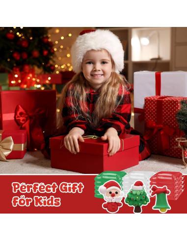 72 Piezas Arcilla Secado al Aire VioraWhite 1.08 kg Color Navidad