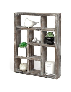 Estante Cubo Multi-Slot J JACKCUBE DESIGN Madera Rústica 9 Compartimentos