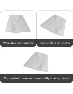 Gasa de Algodón IMUSA 88.9 x 177.8 cm Blanca Reutilizable 2