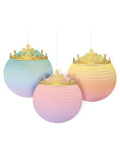Linternas de Papel Colgantes Princesas Disney - Pack de 3