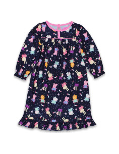 Vestido de Noche Peppa Pig para Niñas - Franela Suave 4-5 Años