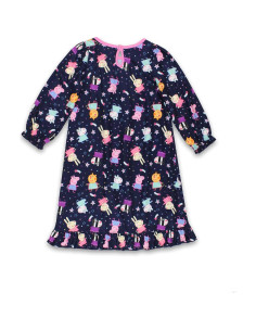Vestido de Noche Peppa Pig para Niñas - Franela Suave 4-5 Años 2