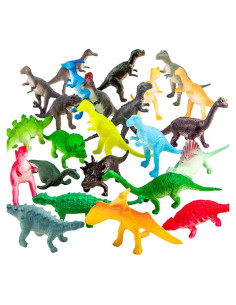 Juego de 82 Mini Dinosaurios ValeforToy para Fiesta Infantil