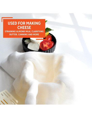 Gasa de Algodón IMUSA 88.9 x 177.8 cm Blanca Reutilizable